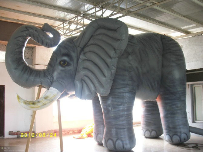 Buy cheap Giant Elephants Animal Inflatable Advertising Products Gray Color Customized product