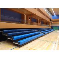 Buy cheap Power Control Retractable Grandstands Retractable Seating System Recessed Polymer Bench product