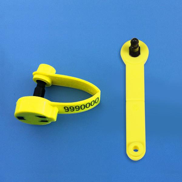 Quality ISO11784 / 11785 Electronic Sheep Tags Yellow 134.2 Khz Working Frequency for sale