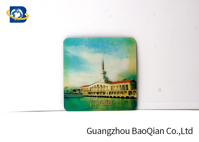 Buy cheap Round / Square Shape Custom Drink Coasters 3D Lenticular UV Offset CMYK Printing product