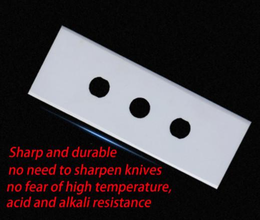 Quality Three Hole Ultra Thin Zirconia Ceramic Blades For Film Tape Slitting for sale