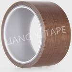 Buy cheap Brown Silicone PTFE Adhesive Tape , High Temperature Resist Adhesive Tape from wholesalers