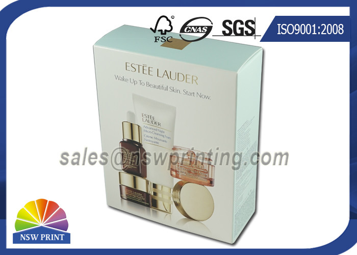 Buy cheap Cosmetic Packaging Folding Carton Box With Gold Foil Embossing Logo product