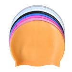 Buy cheap High quality nude custom printed silicone swimming cap with ear cover from wholesalers