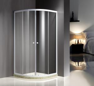 Buy cheap White Quadrant Curved Corner Shower Enclosure Convenient Comfort Free Standing Type product
