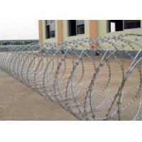 Buy cheap Heavy Duty Galvanized Razor Wire , Barbed Concertina Barbed Tape product