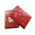 Rigid Envelope Aluminium Metallic Bubble Mailer With Stunning Red Chirstmas for sale