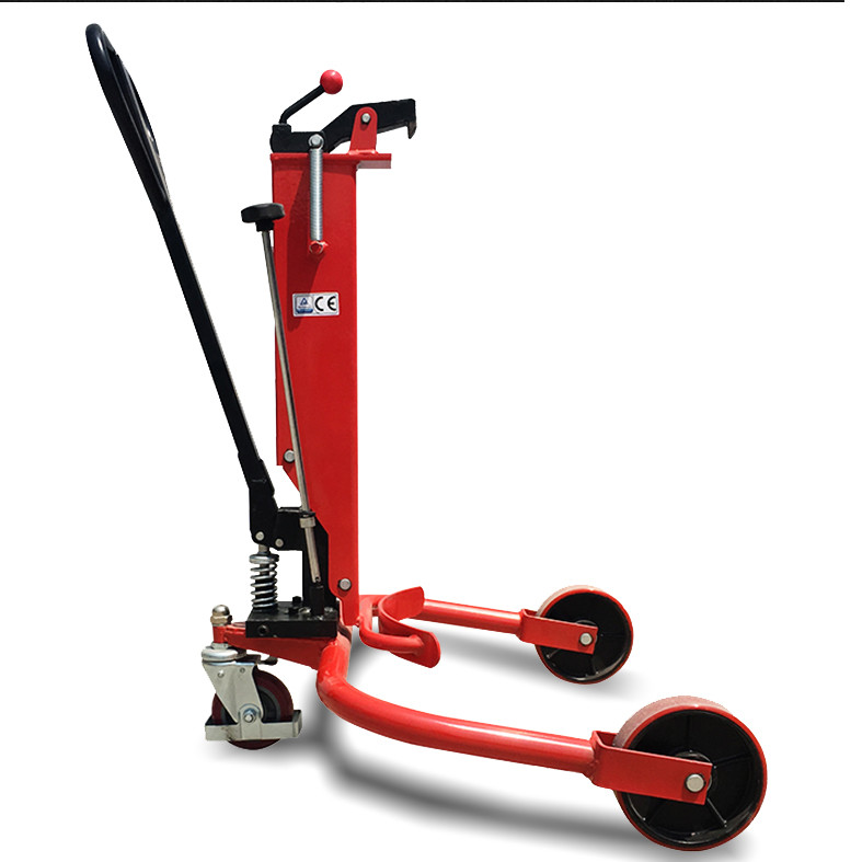 Buy cheap Foot Operated 300mm 200 Litre Vertical Hydraulic Drum Lifting Trolley from wholesalers