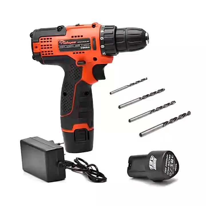 Buy cheap 25N.M Drill Set Cordless Handheld Power Drills 12v Cordless Electric Screwdriver Set from wholesalers