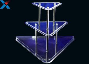Buy cheap Clear 3 Layer Acrylic Wine Holder , Lucite Display Stands Durable And Chemical Stability product