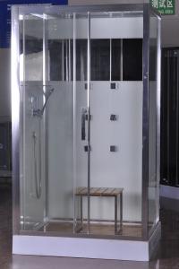 Buy cheap 1200x800x2150mm Rectangular Shower Cabins With Bamboo Seat product