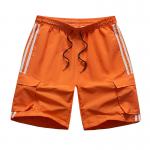 Buy cheap Orange Five Quarter Beach Surf Shorts Casual Loose Beach Pants from wholesalers