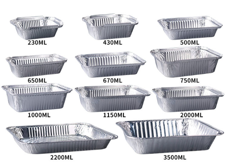 Buy cheap Fast Food Lunch Disposable Aluminum Foil Containers 650ml 122oz from wholesalers