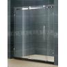 Buy cheap Frameless Inline Bathroom Shower Enclosures Sliding Door With Big Hanging Wheels 8 MM from wholesalers