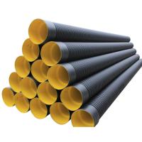 Buy cheap DN600 HDPE Drainage Pipes Black SN16 Corrugated HDPE Culvert Pipe product