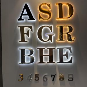 Buy cheap Letter And Numbers Backlit Illuminated Signs For Businesses CE RoHS product