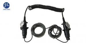 Buy cheap Black Spring Electrical Spiral Power Cord For Trailer Truck Backup Monitor System product
