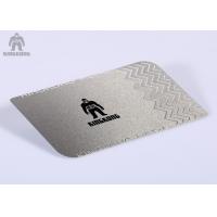 Buy cheap Stainless Steel Silver Metallic Business Cards Silkscreen Printing  85x54mm product