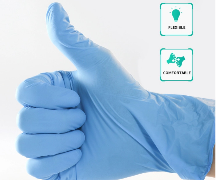 Buy cheap Comfortable Disposable Medical Gloves , Tear Resistant Disposable Sterile Gloves product