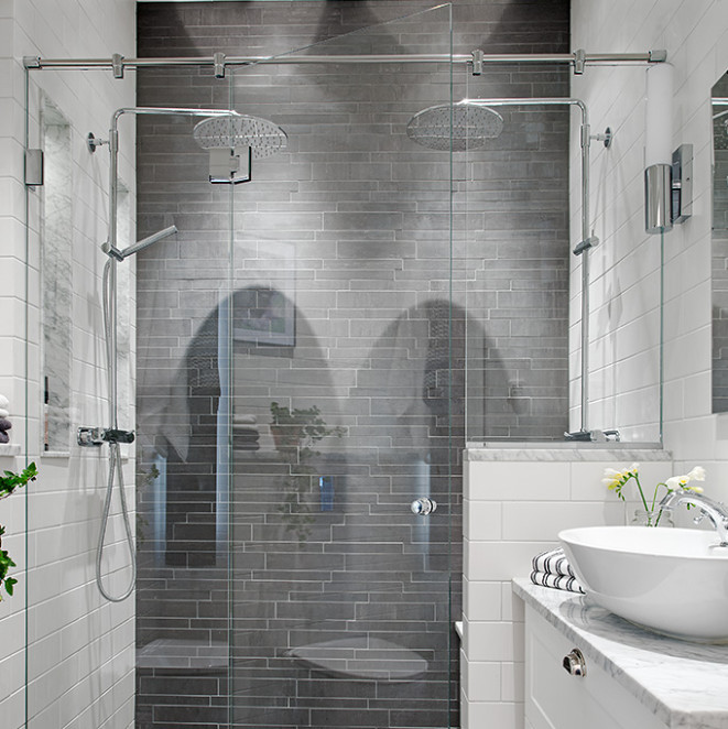 Buy cheap Modern tempered glass white line glass Shower Room compact shower enclosure product
