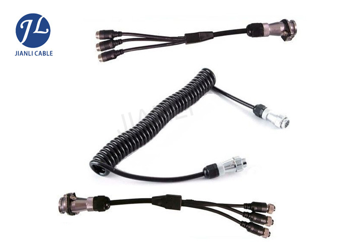 Buy cheap Flexible PVC 5 Pin Truck Trailer Extension Cable For Video Audio GND Signal product