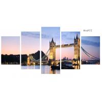 Buy cheap Customized Canvas Prints Wall Art Tower Bridge Sunset Scenery Long Life Span product