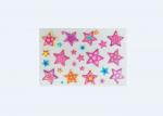 Buy cheap Removable Childrens Star Shaped Stickers With Bule Jewelry Decor 70 X 170mm from wholesalers