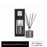 Buy cheap applique pattern clear bottle reed diffuser with exposure folding box product