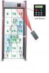 Buy cheap LCD Screen 18 detecting zones Digital door frame metal detector / walkthrough metal detector from wholesalers