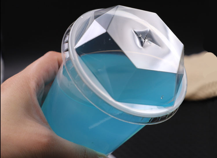 Buy cheap Diamond Style Clear Plastic Dome Lids , Disposable PET Plastic Lid For Bubble Tea Cups from wholesalers