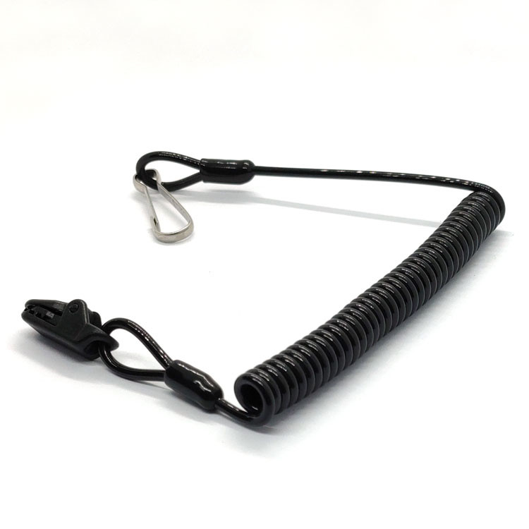 Buy cheap Plastic Coating Coiled Wire Safety Lanyard For Fall Protection from wholesalers