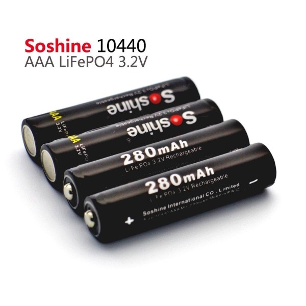 Buy cheap Soshine AAA /10440 LiFePO4 Battery: 280mAh 3.2V from wholesalers