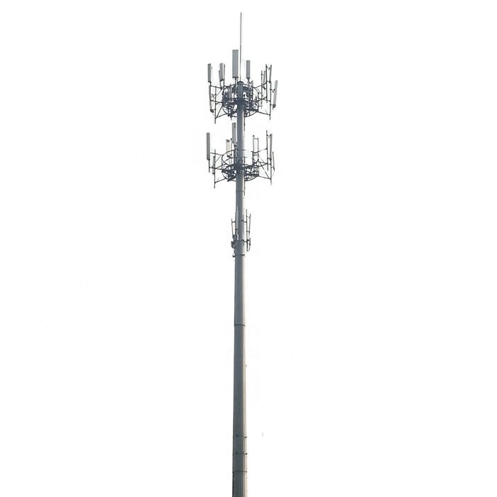Buy cheap Powder Coated Steel Monopole Tower Broadcasting / 4g / Cell Phone Signal product
