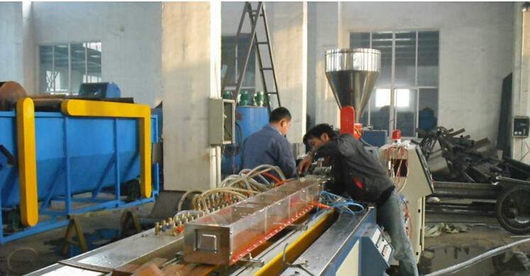 Buy cheap 22kw 120kg/H 10m/Min PVC WPC Profile Extrusion Line , Plastic Profile Making Machine from wholesalers
