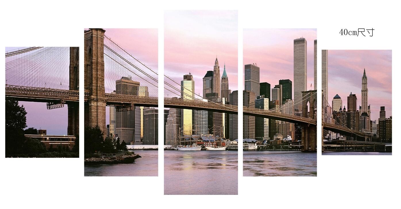 Buy cheap Economic Canvas Prints Wall Art , Dusk City Scenery Stretched Canvas Wall Art from wholesalers