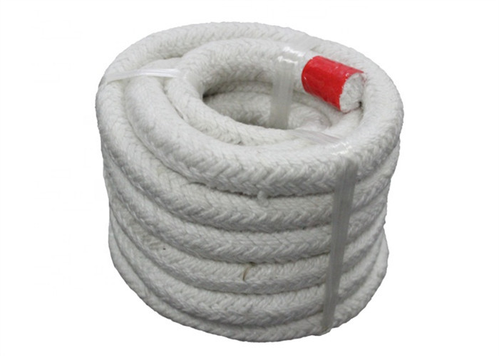 Buy cheap White Fiber Gland Packing Braided Textile Ceramic Fiber Square Braided Rope product