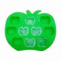 Buy cheap Silicon Apple Ice Tray, Made of High-quality Silicone, FDA and LFGB Approved, OEM Designs Welcomed product