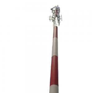 Buy cheap Steel Galvanized Tubular Antenna Tower Single Tube Communication Pole product