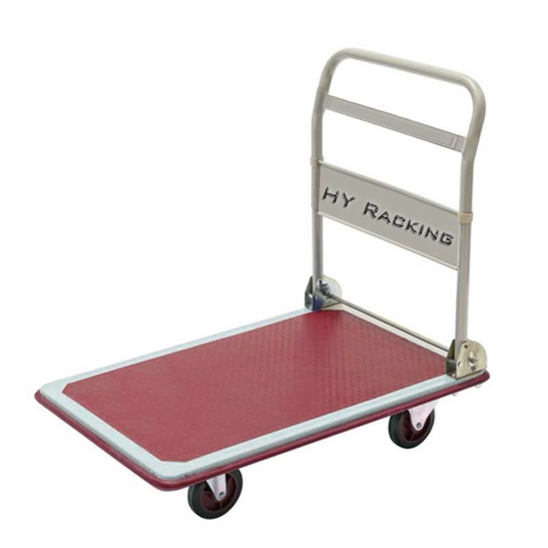 Buy cheap 4 Wheels Hand Truck Trolley Push Cart 300kg Capacity Pulled Hand Truck 500Kg product