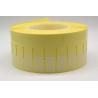 Buy cheap 60x15-25mm Cable Adhesive Label 1mil Yellow Gloss Transparent Water Resistant Polyester Cable Label from wholesalers