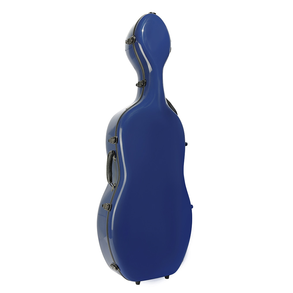 Buy cheap Full Size Durable Fiberglass Cello Hard Case With Wheels Blue Color from wholesalers