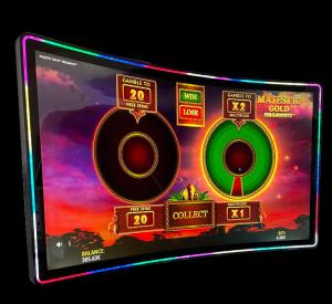 Buy cheap 43" R1500 Curved Touch Screen Monitor LED Halo For Gaming Casino Kiosks product