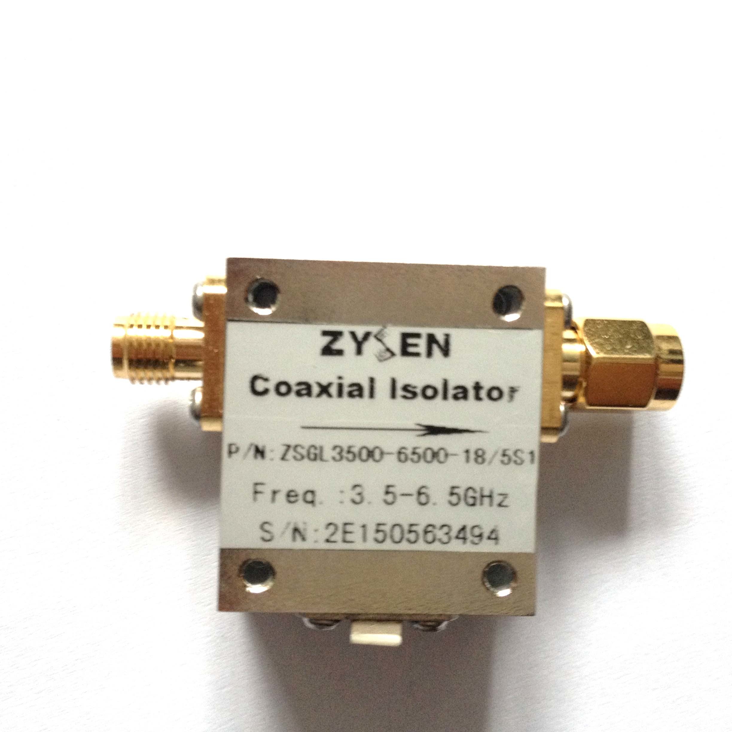 Buy cheap 3.5 to 6.5GHz 5W RF Circulator Isolator 18dB isolation product
