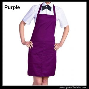 Buy cheap Top quality purple apron with front proket custom printing logo for company advertisment product