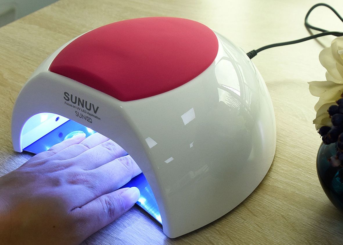 Buy cheap Unique Low Heat Led Gel Nail Lamp , Electric Infrared Gel Nail Machine 365 + 405nm product