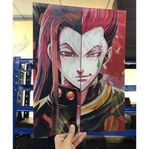 Buy cheap 3D Lenticular Anime Wall Posters Hunter X Hunter Triple Transition Pictures Flip product