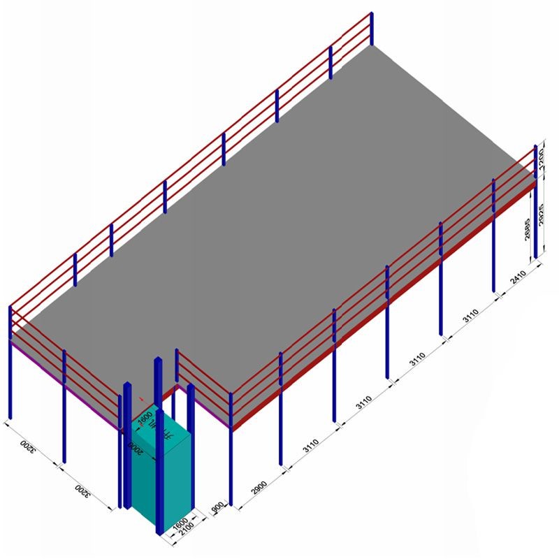 Buy cheap 8 Tons Storage Mezzanine Platforms Loft Industrial Steel Mezzanine from wholesalers