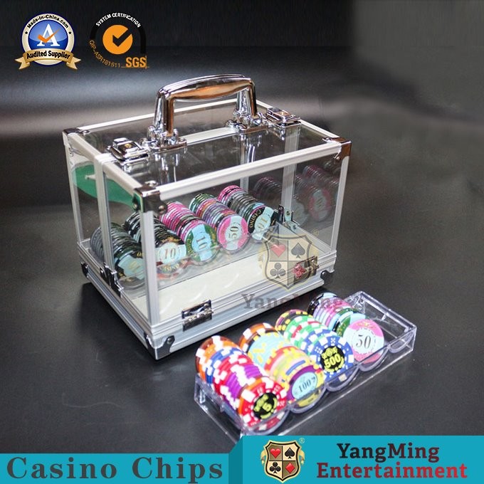 Buy cheap Aluminum Alloy 600 Pieces Texas Clay Portable Chip Box Poker Club Round Anti-Counterfeiting Chip Coin Storage Case from wholesalers