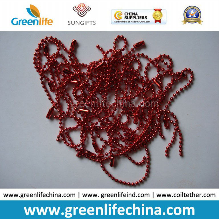 Buy cheap Fashionable Hot Sale in Europe Christmas Red Metal Ball Chain product