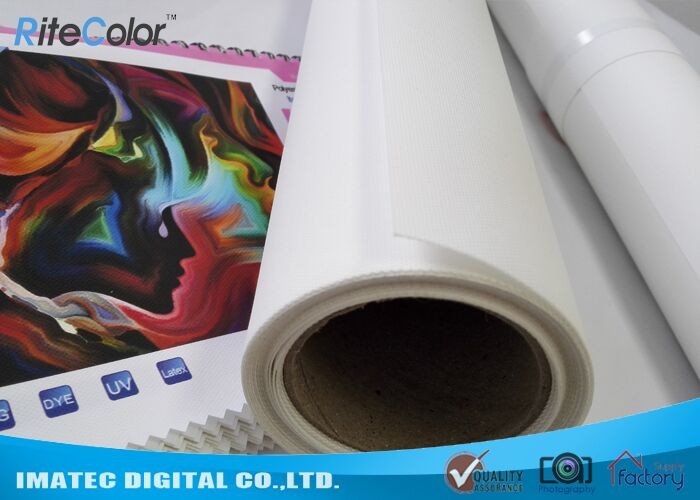Buy cheap Art Matte Polyester Fabric Roll Indoor Inkjet Large Format Canvas 30m Length from wholesalers